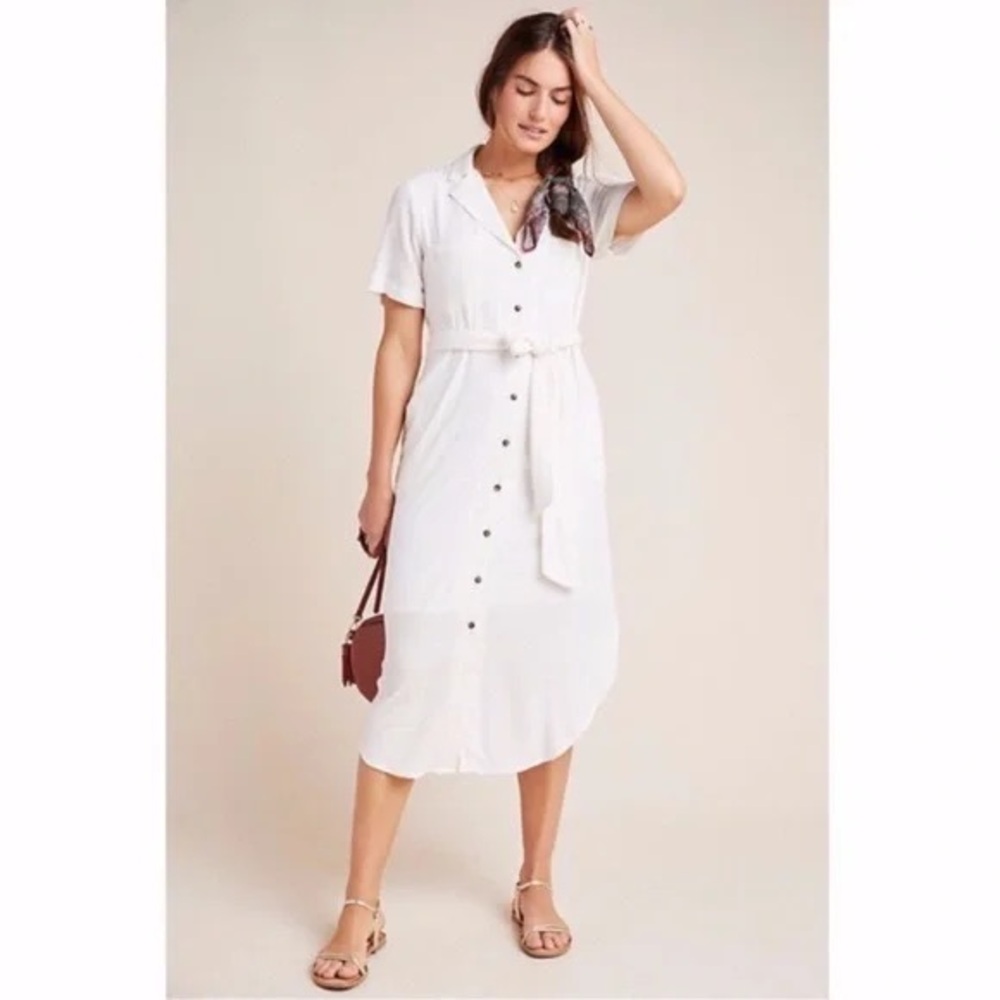 Maeve Aria Textured Shirt Dress